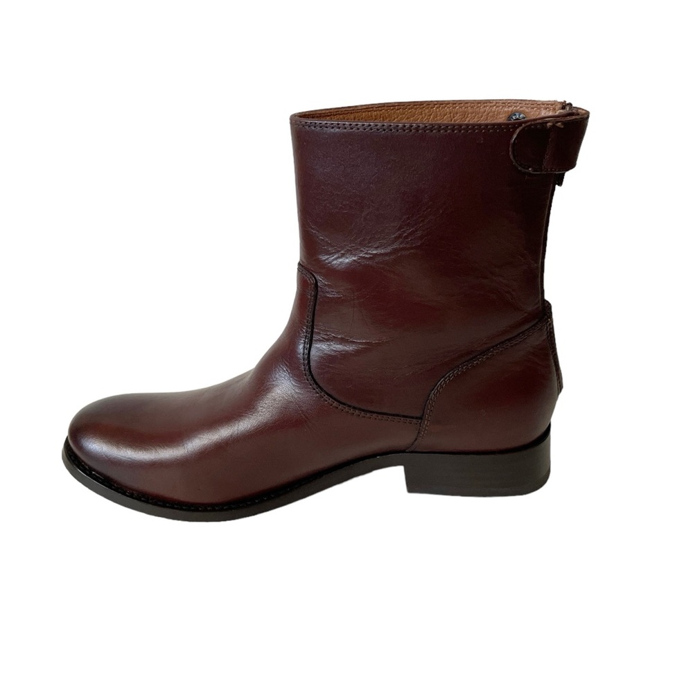 NEW Frye Melissa button leather zip ankle boot size 6.5 - Picture 5 of 11